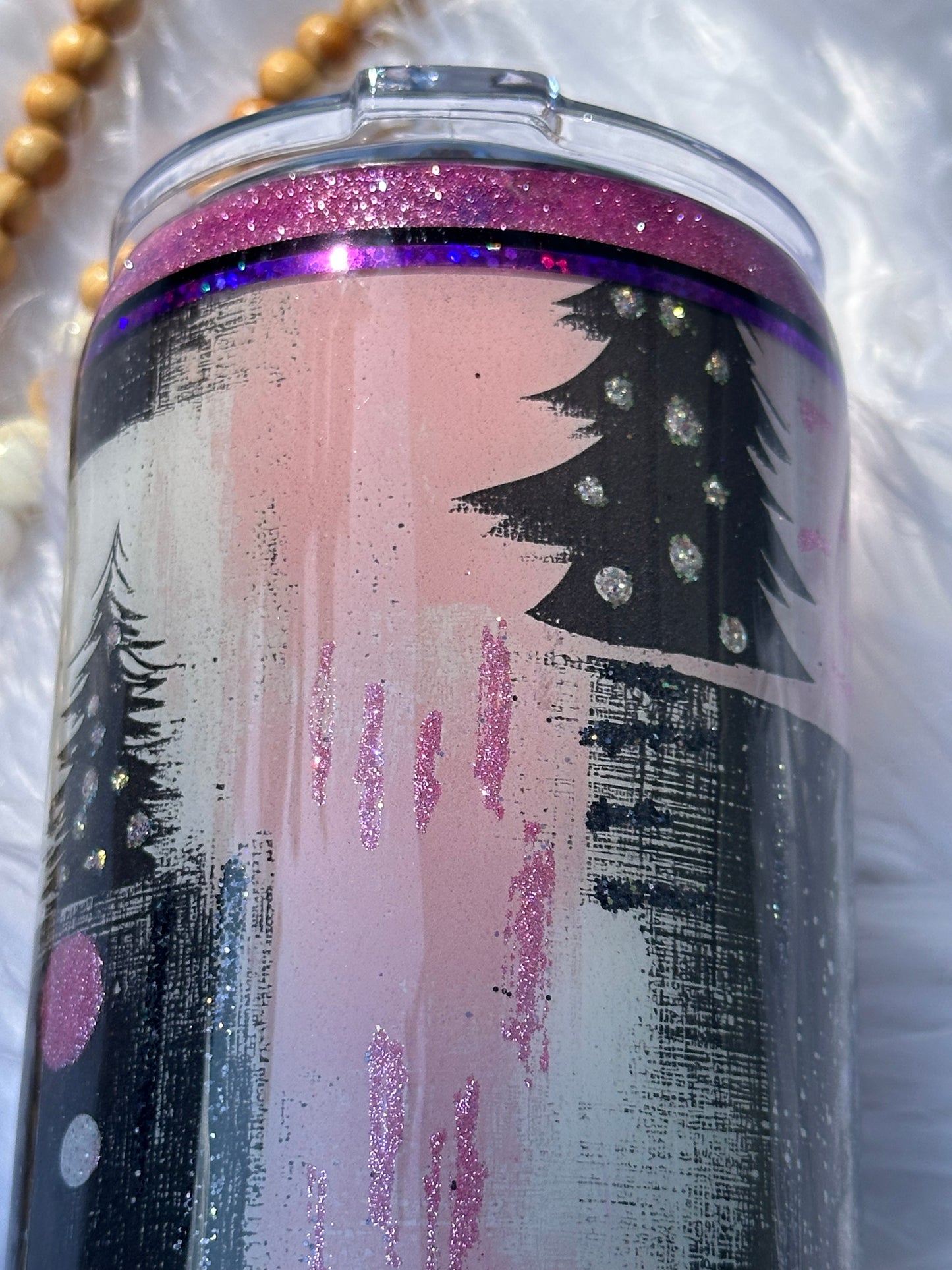 Pink Christmas Tumbler