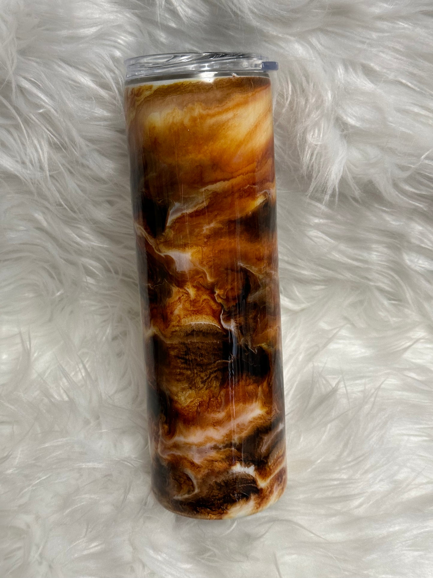 Brown ink swirl Tumbler