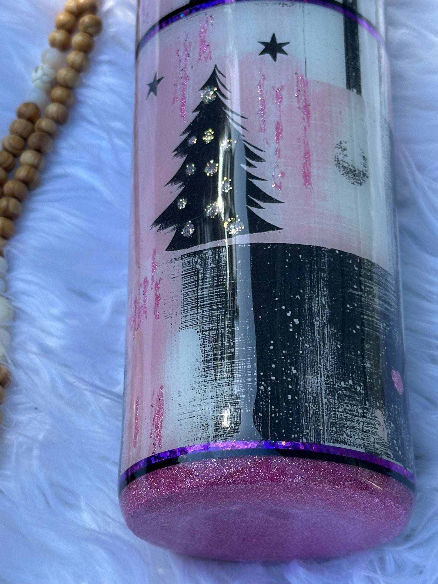 Pink Christmas Tumbler