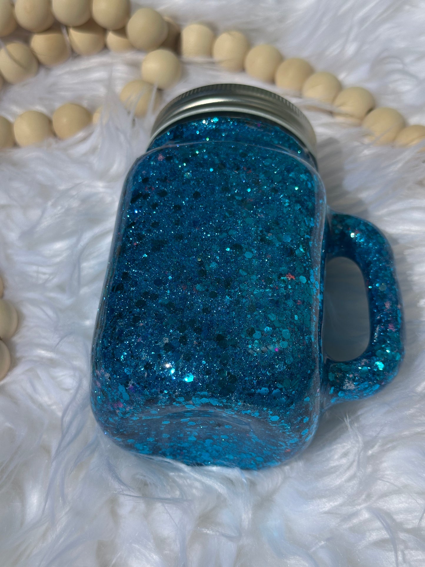 Glitter mason jar