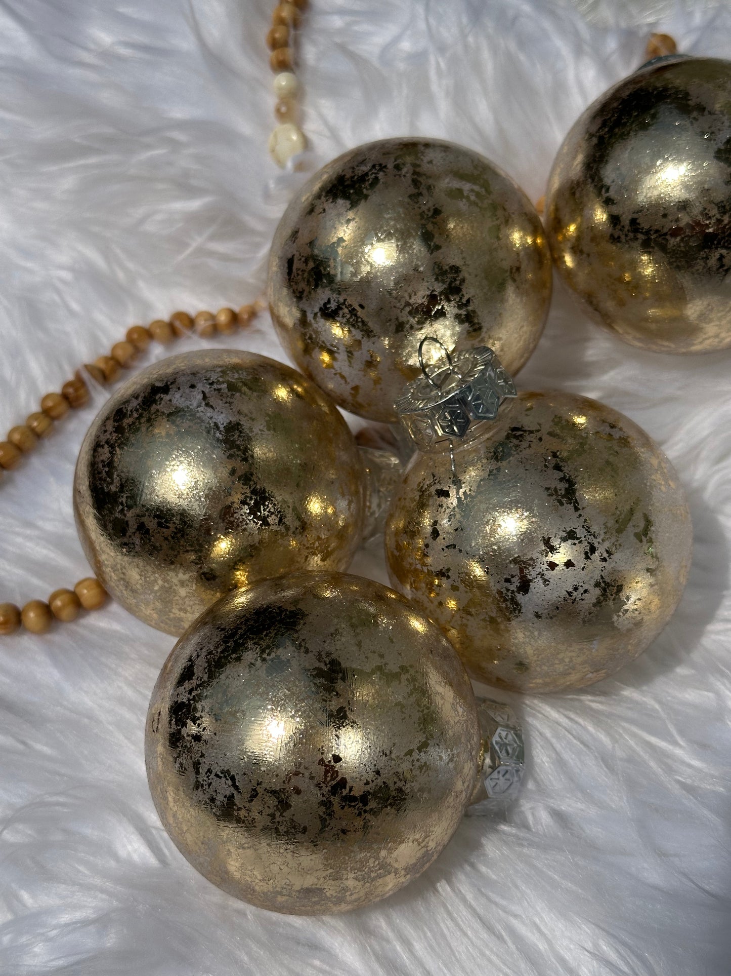 Gold Christmas ornaments