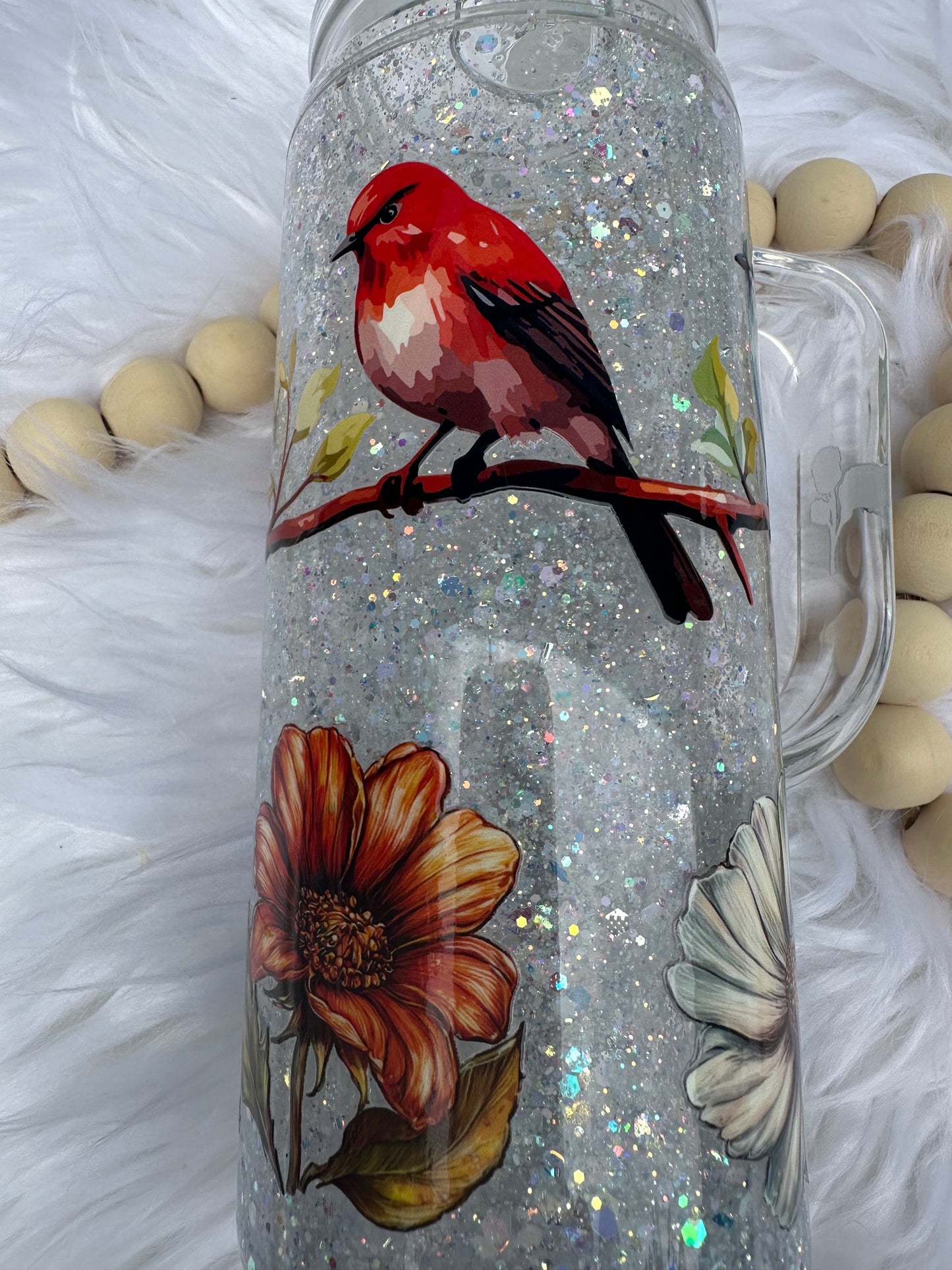 Birds and flowers