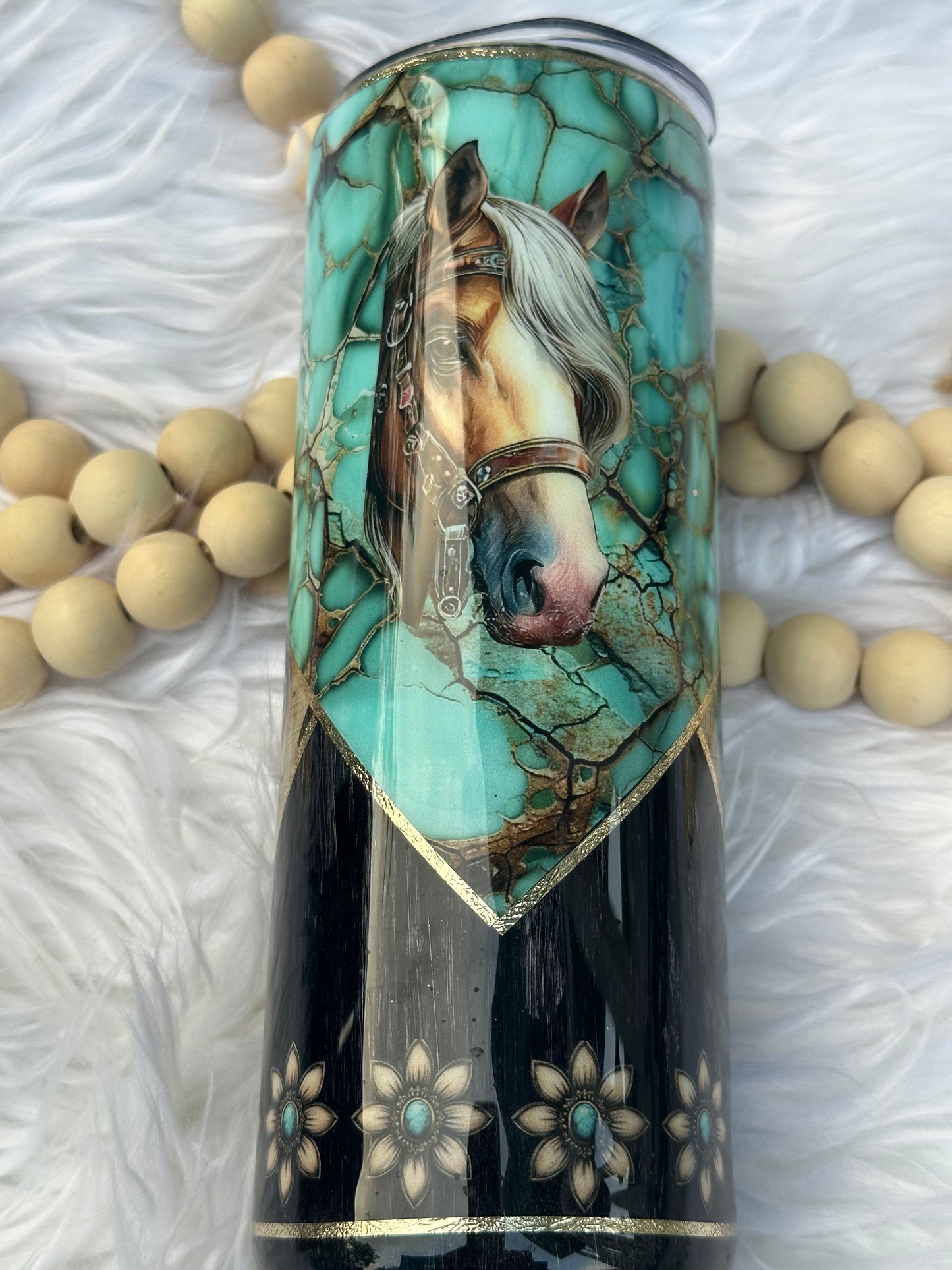 Western Horse Tumbler