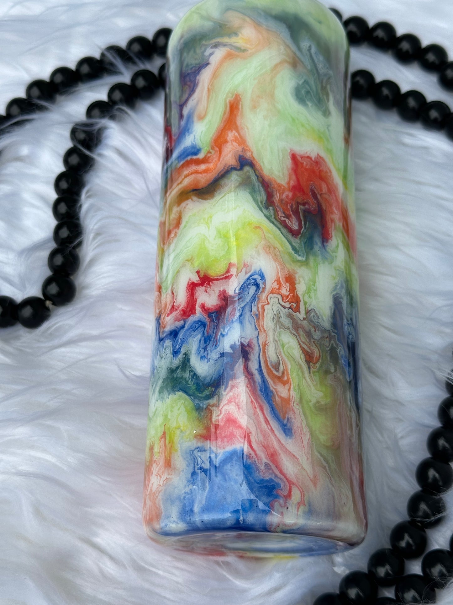Multi ink swirl Tumbler