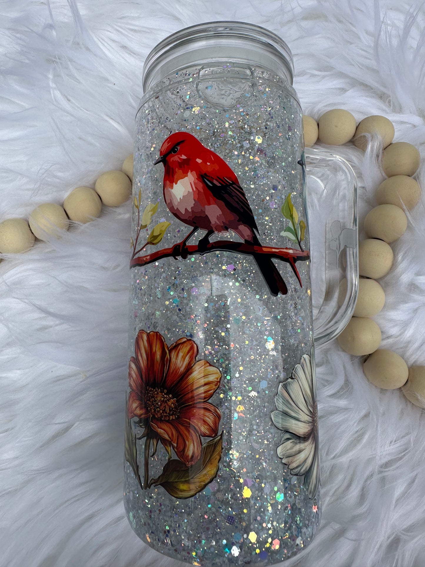 Birds and flowers