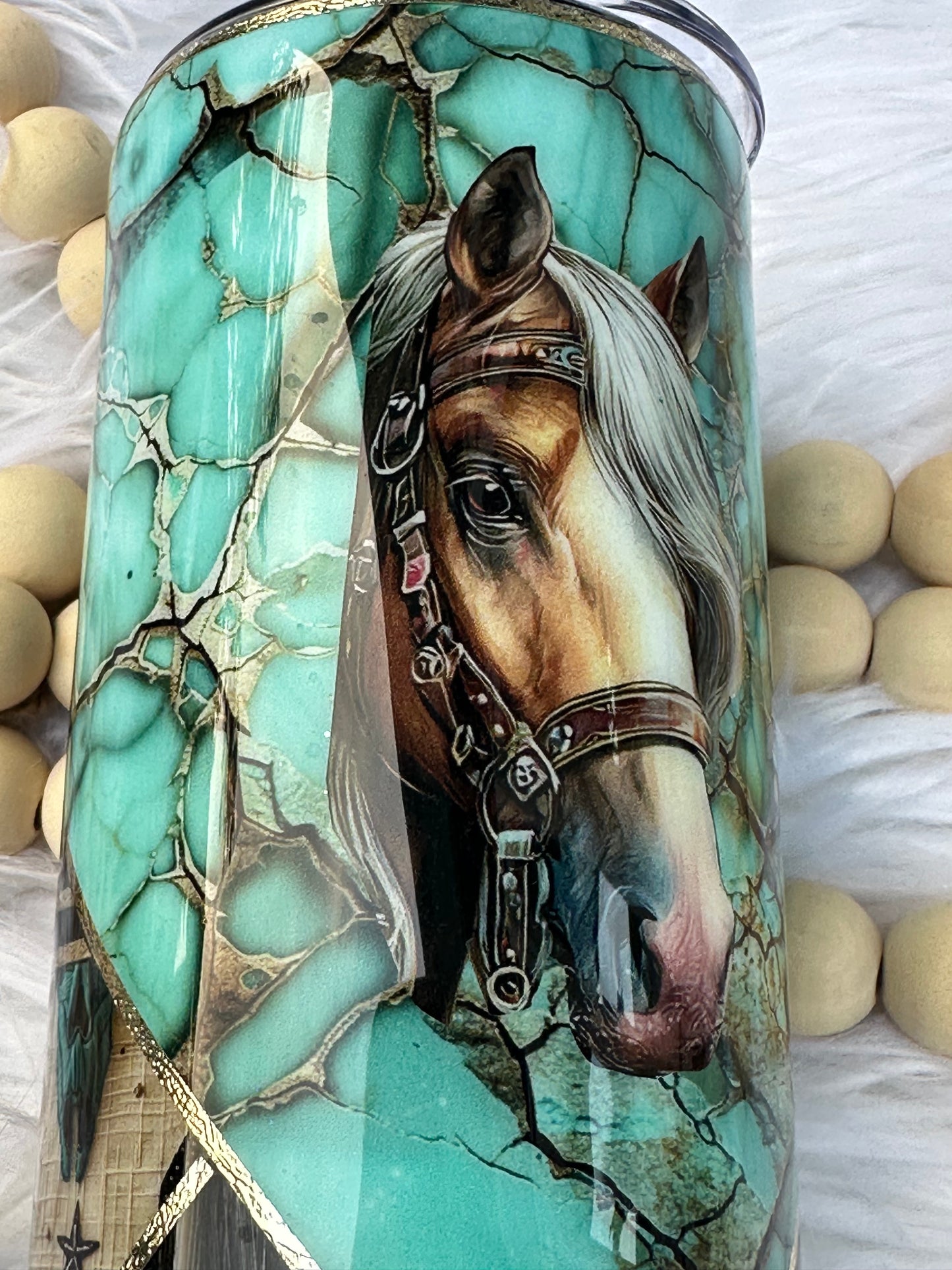 Western Horse Tumbler