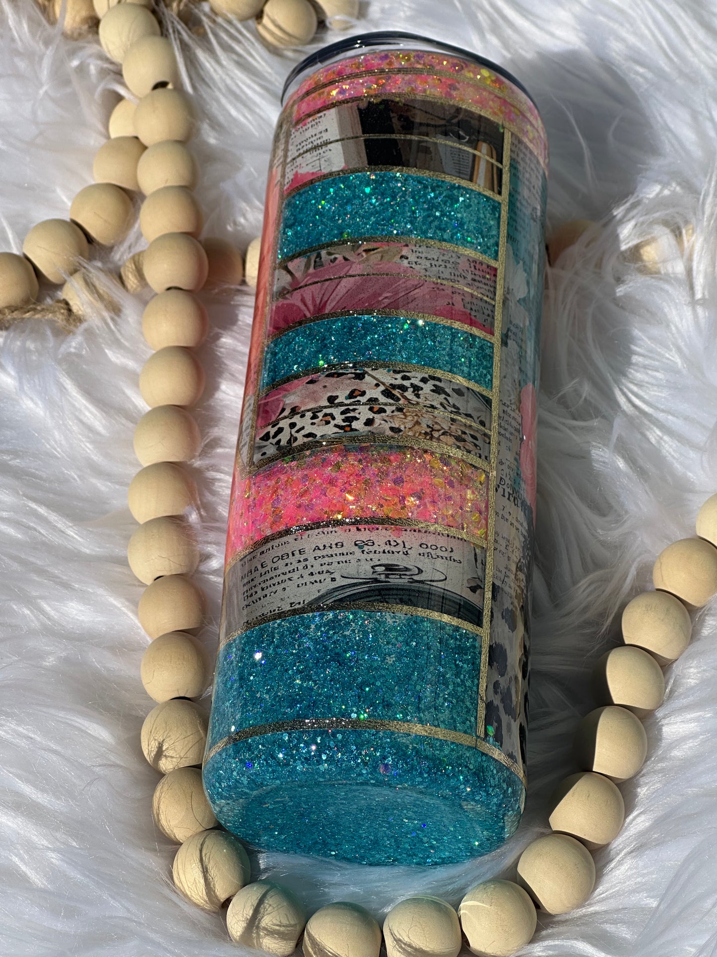 Daisy glitter Tumbler