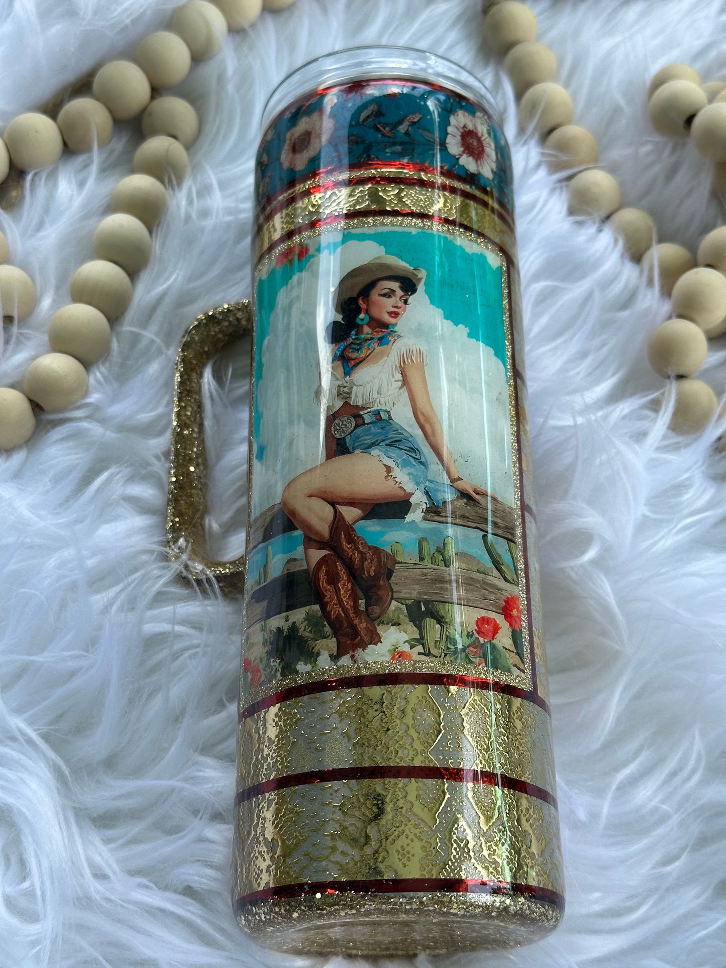 Western lady Tumbler
