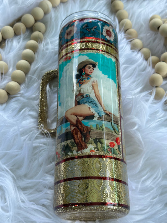 Western lady Tumbler
