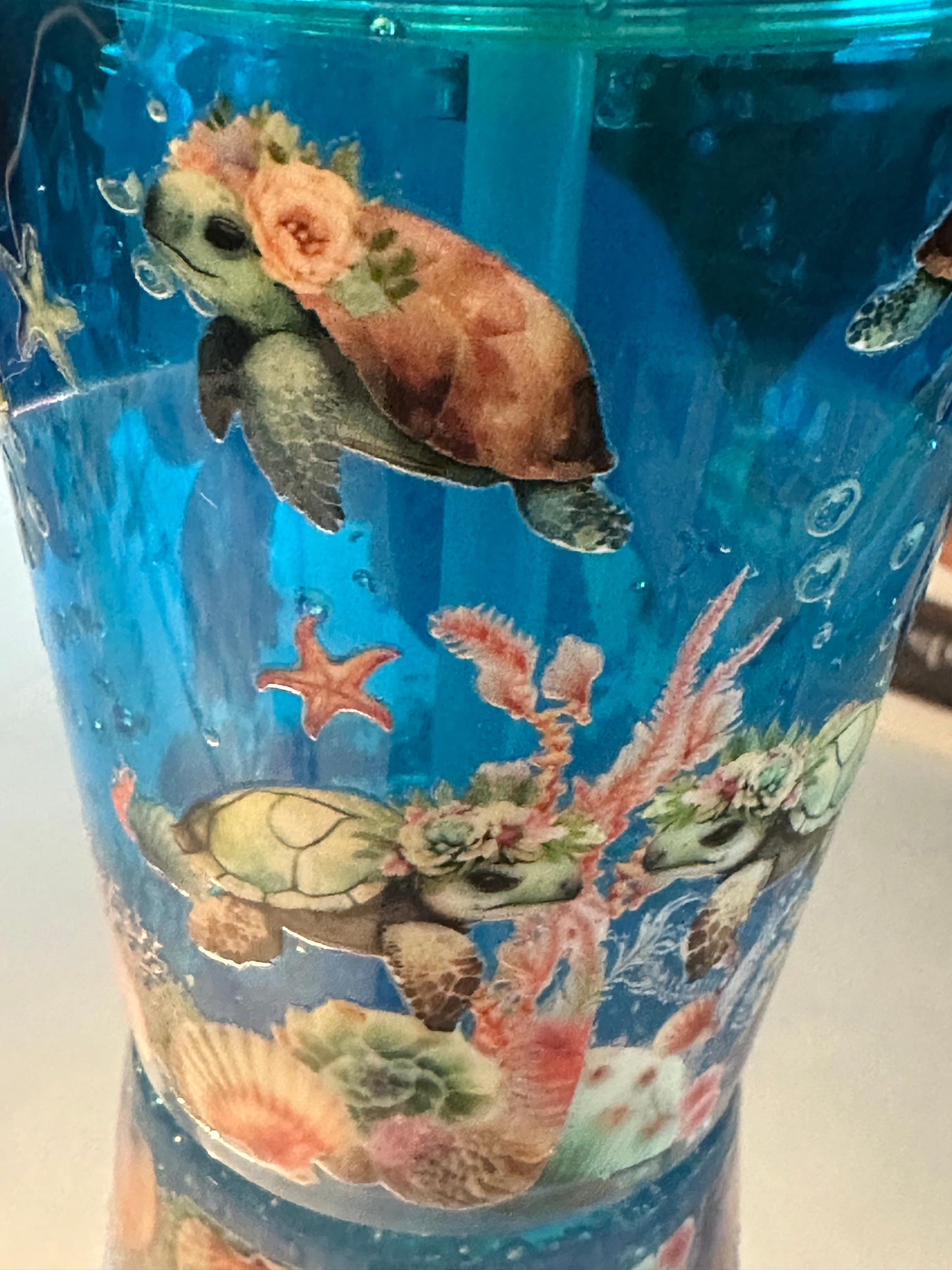 Snowglobe Turtle Tumbler
