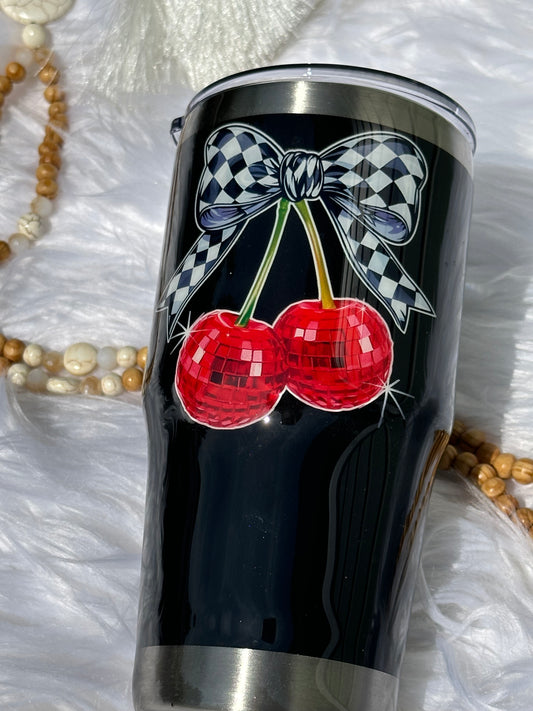 Cherry Bow Tumbler