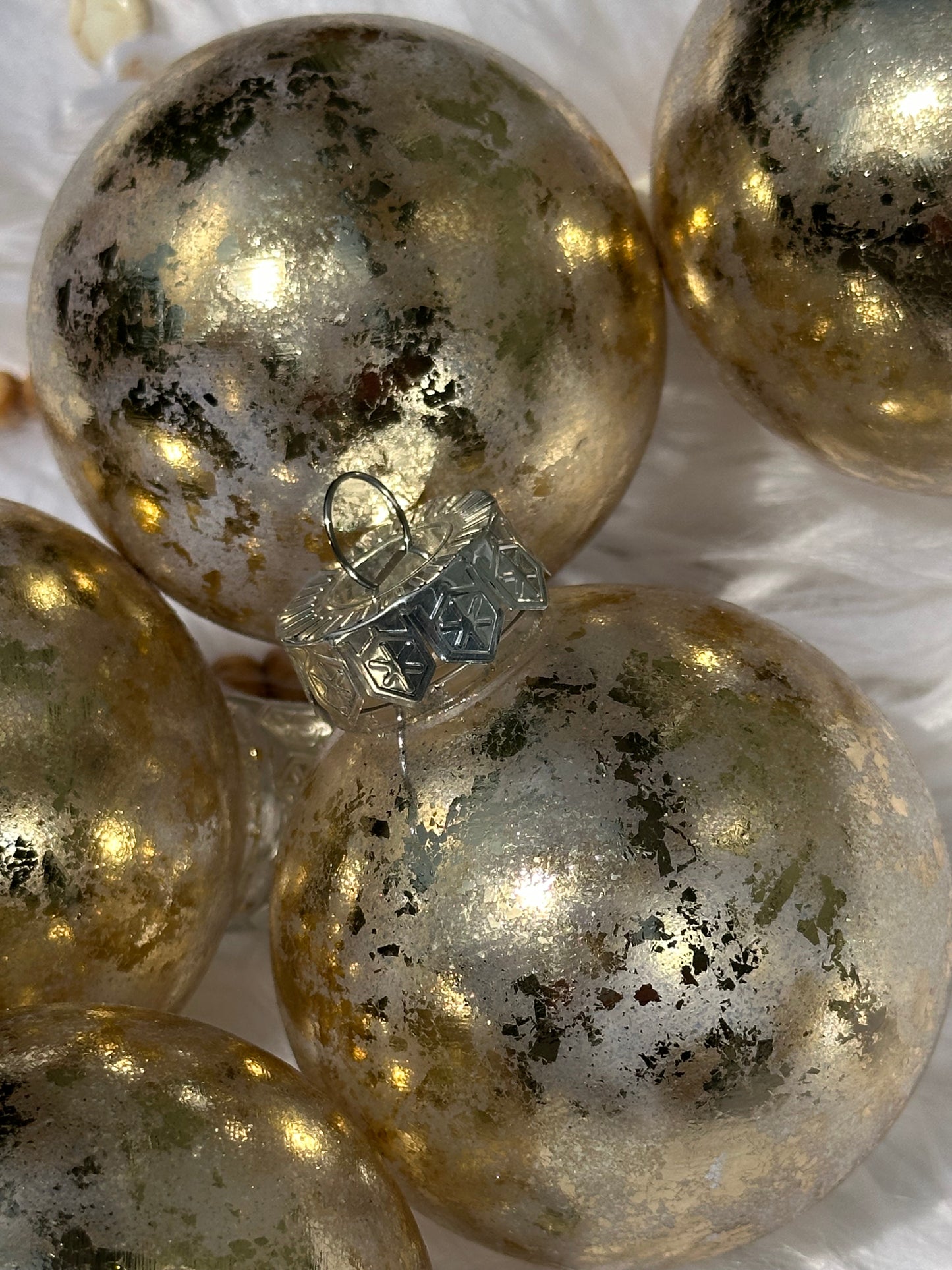 Gold Christmas ornaments