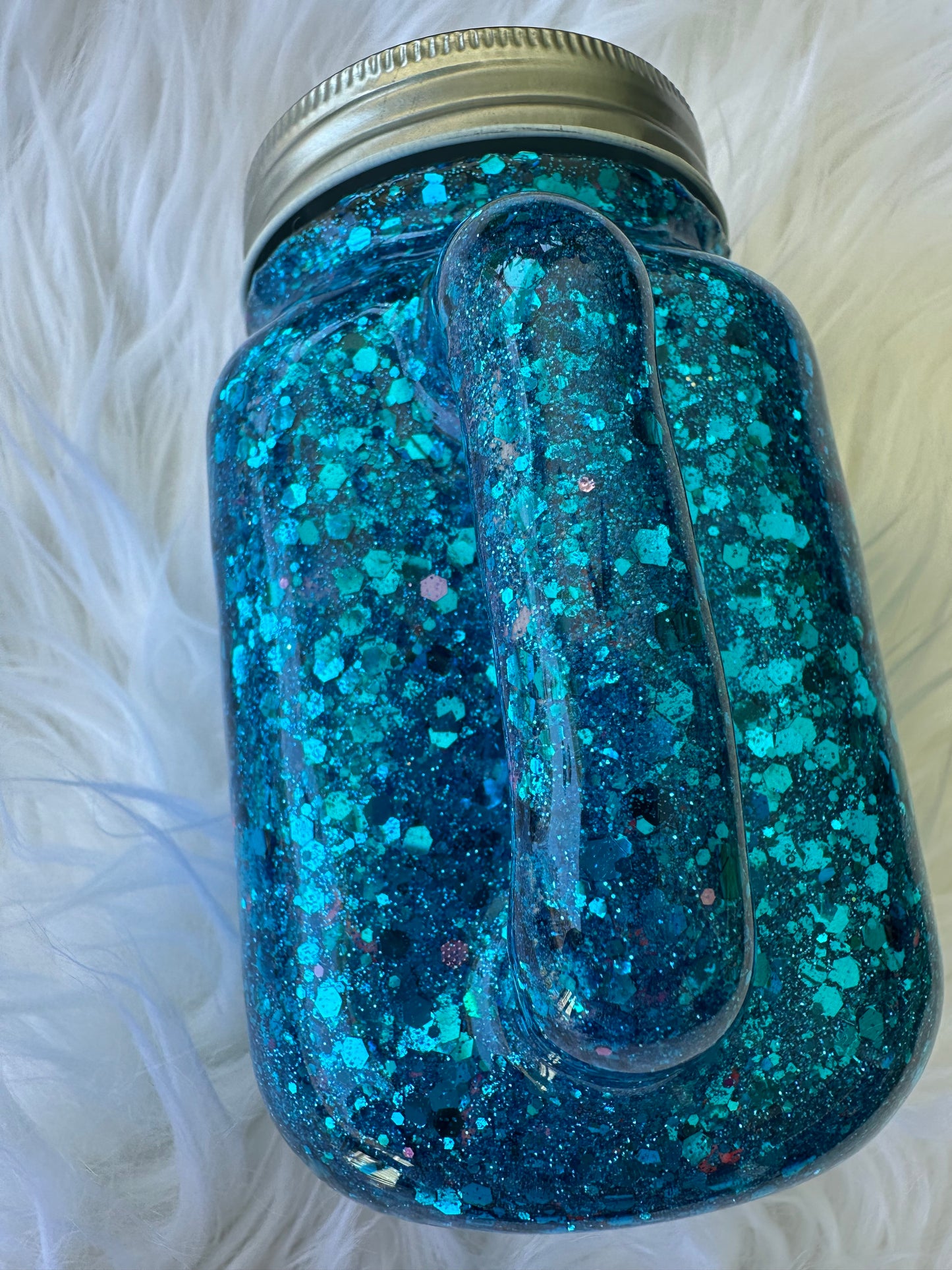 Glitter mason jar