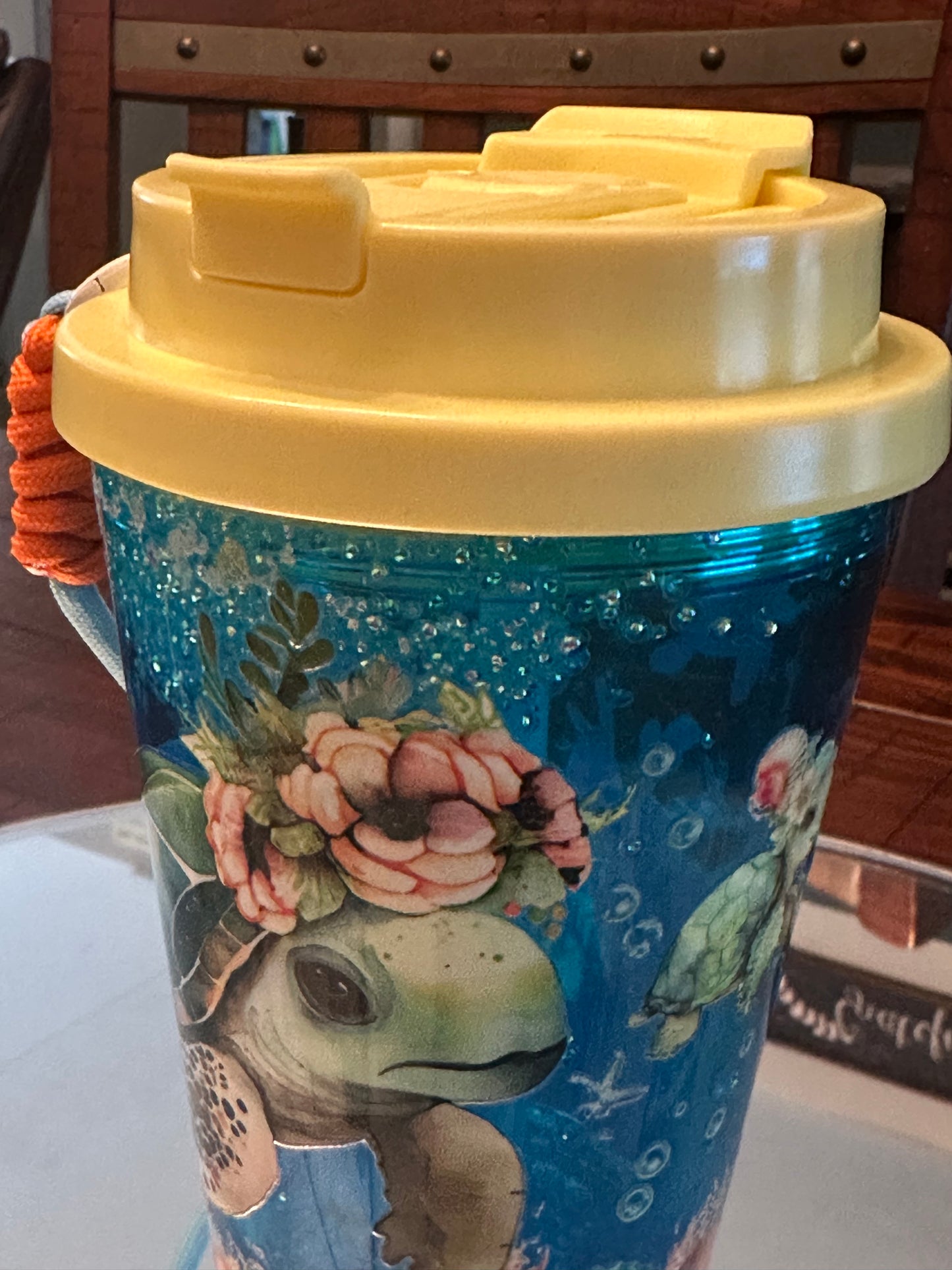 Snowglobe Turtle Tumbler