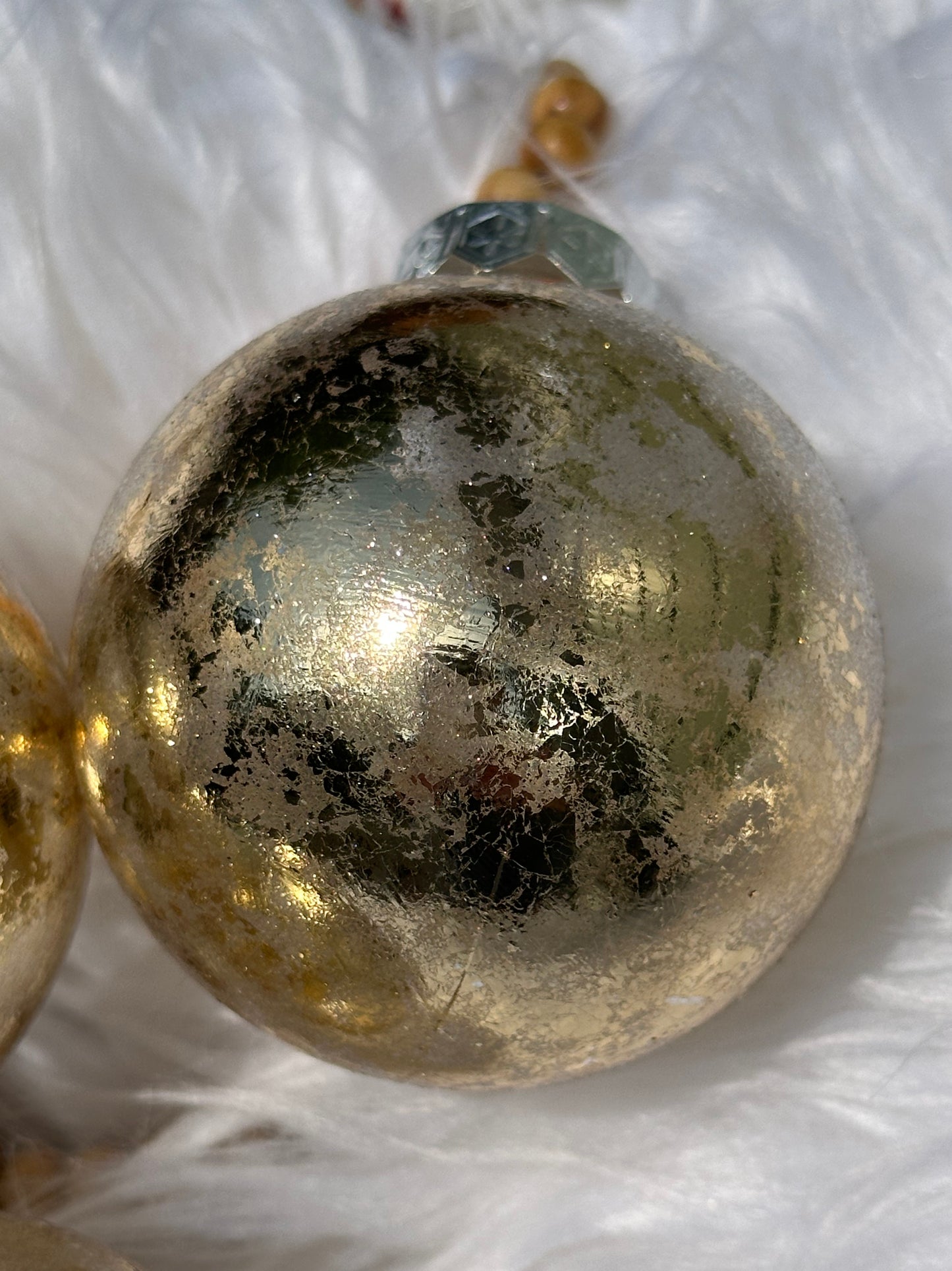 Gold Christmas ornaments