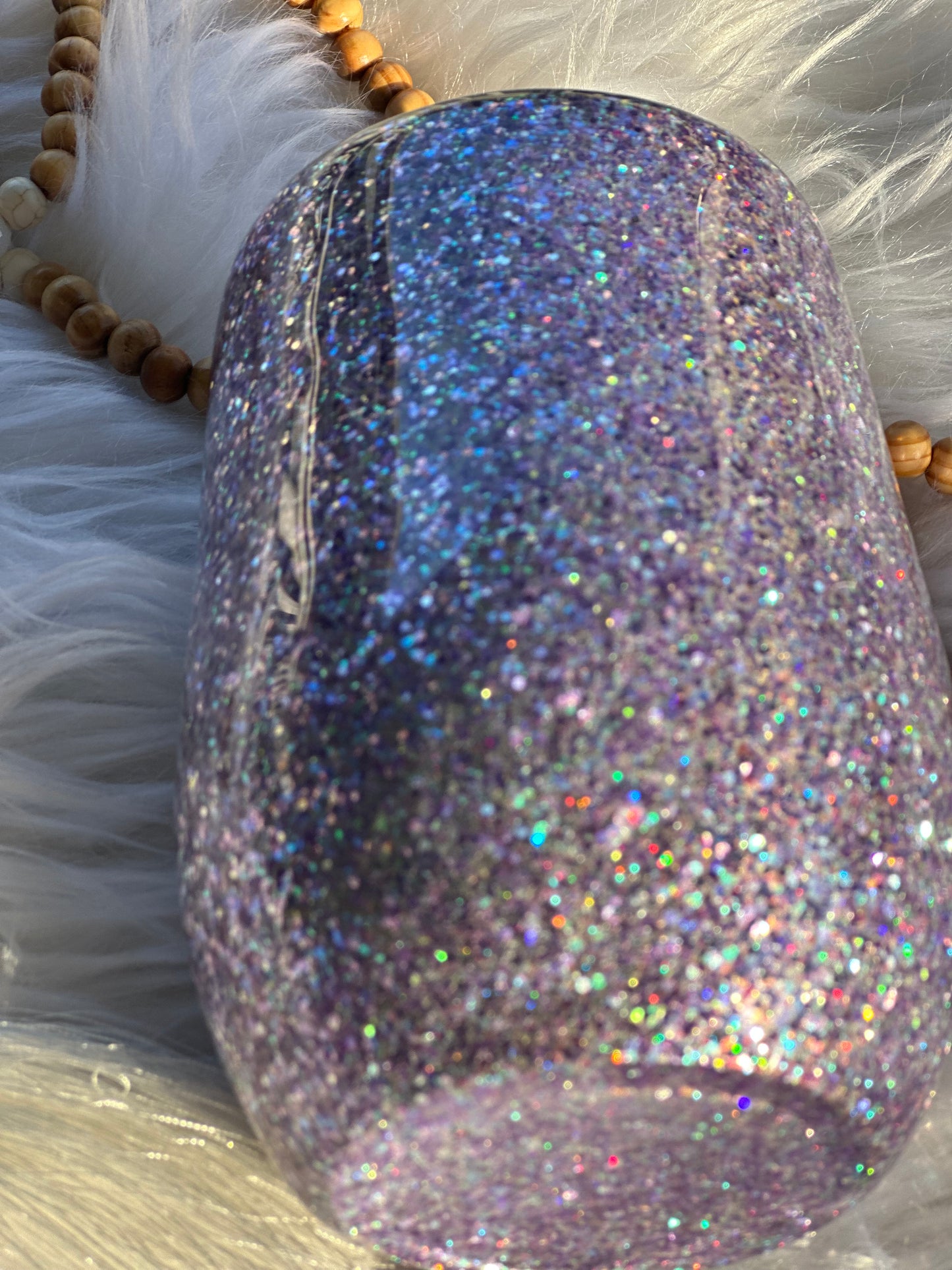 Glitter wine tumbler
