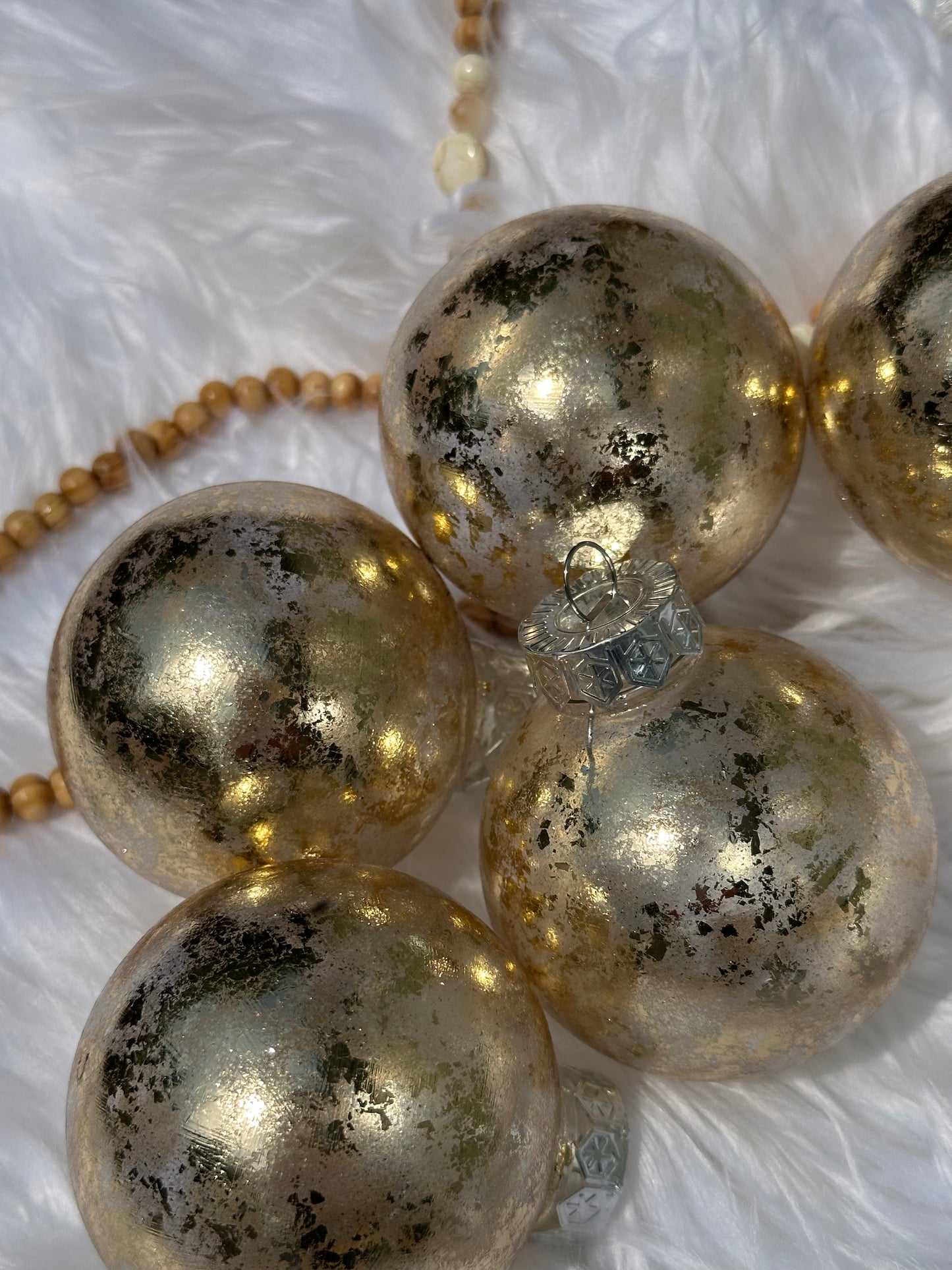 Gold Christmas ornaments