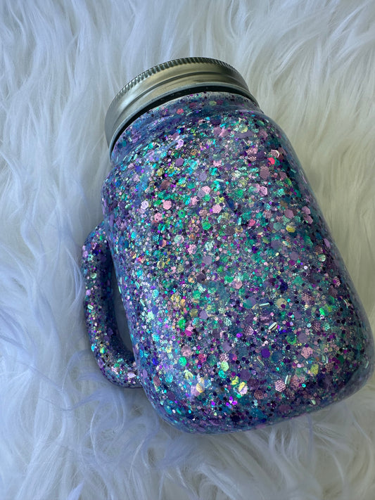 Purple Mason Jar