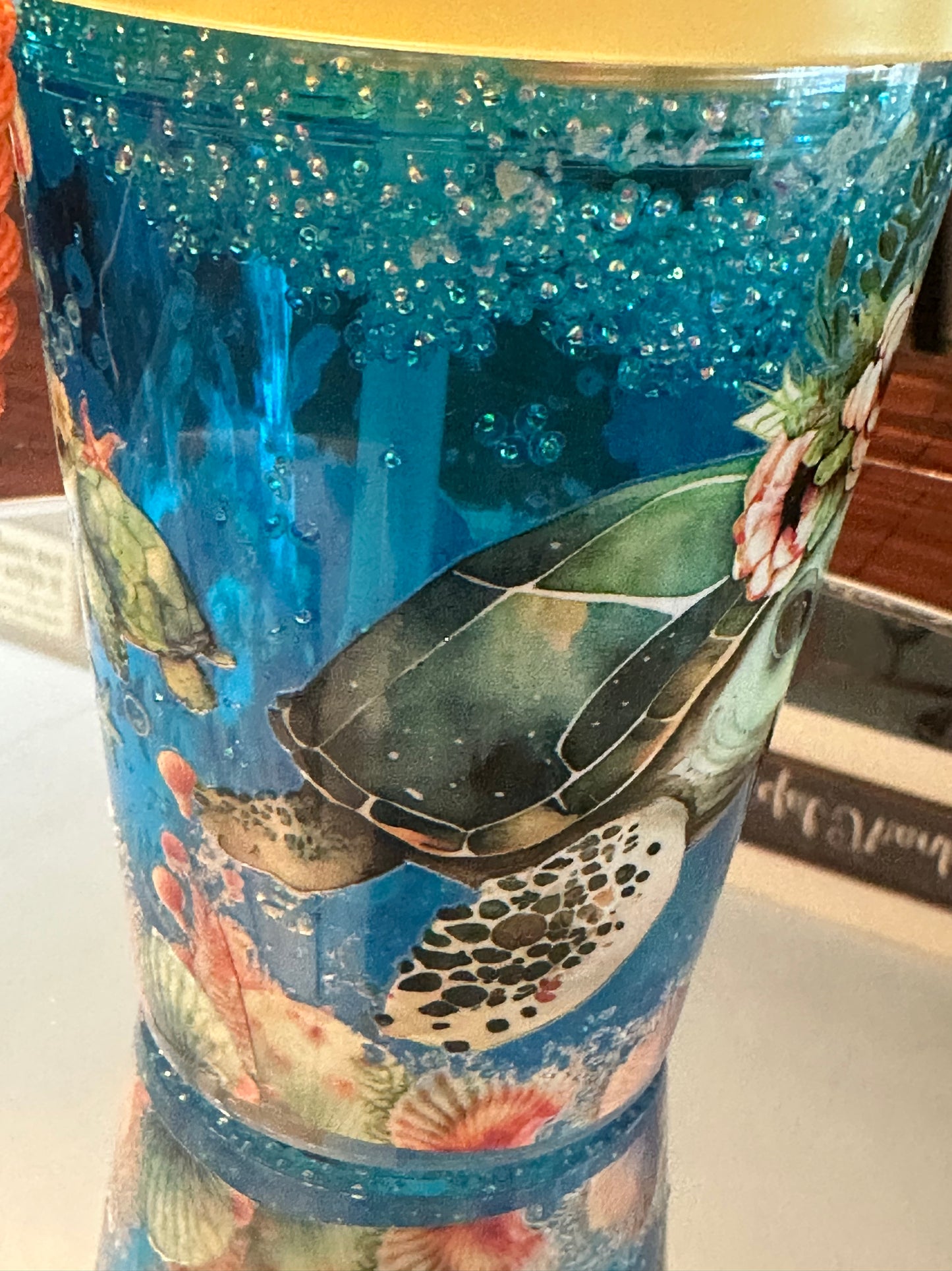 Snowglobe Turtle Tumbler