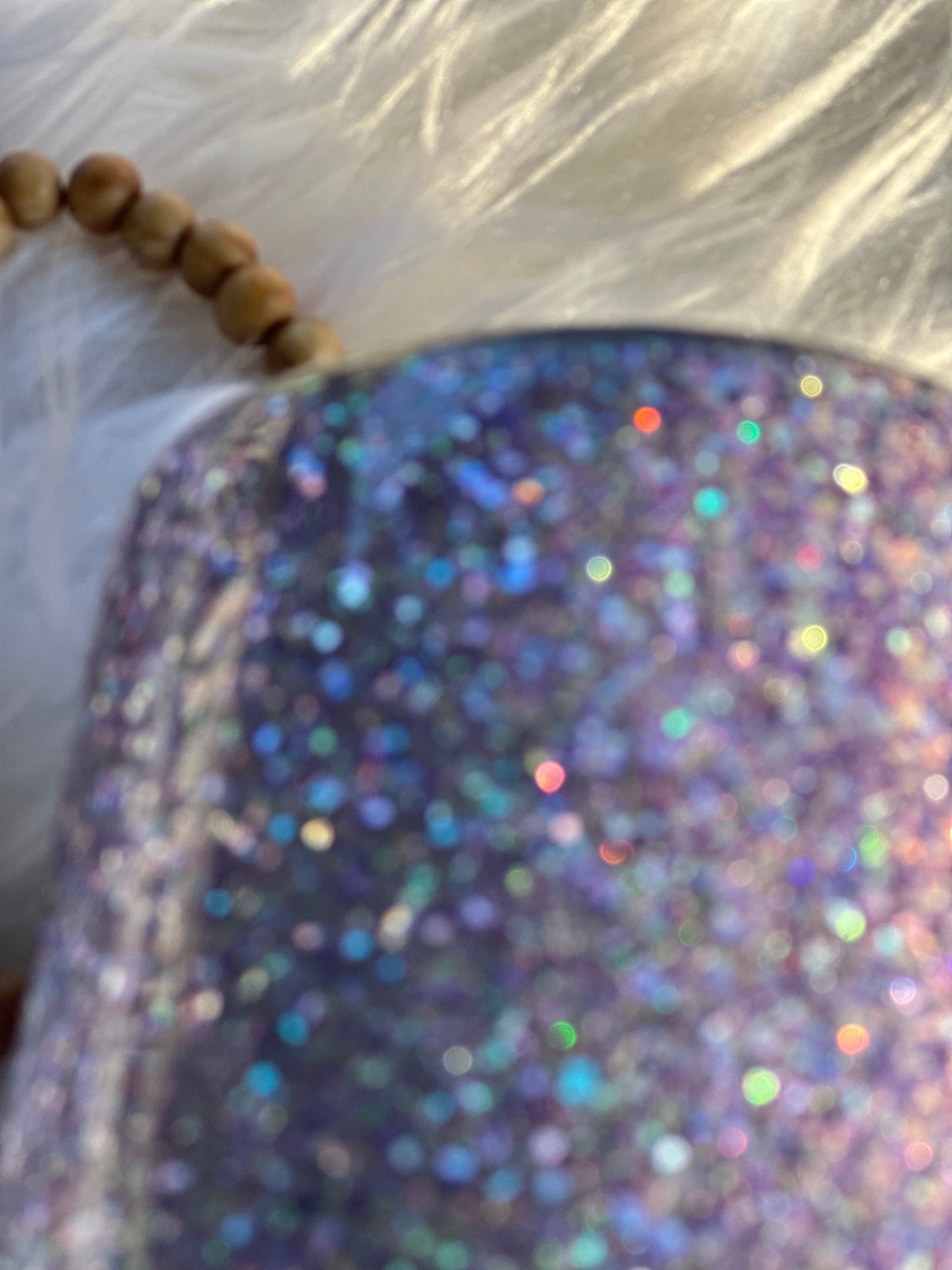Glitter wine tumbler
