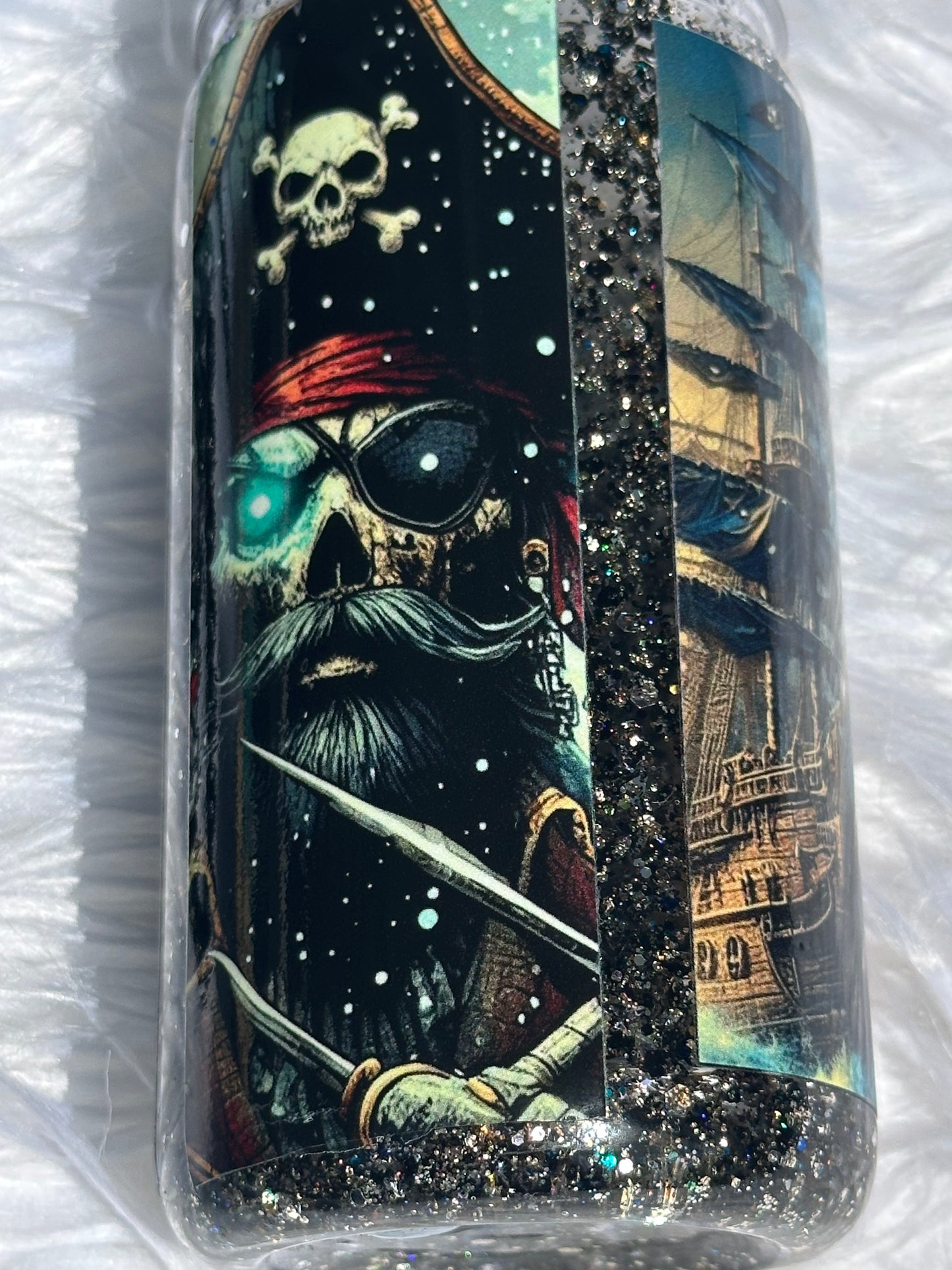 Pirate snowglobe tumbler