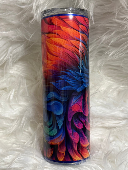 Neon vinyl swirl