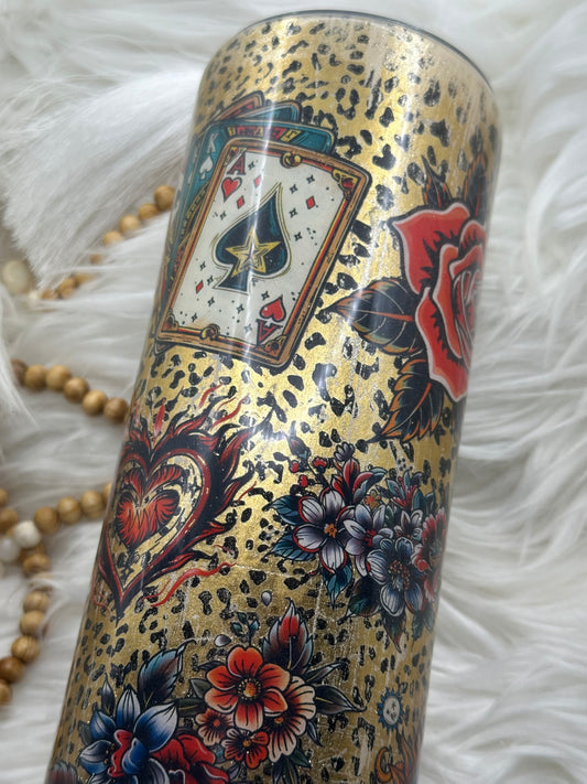 Ace distressed tumbler