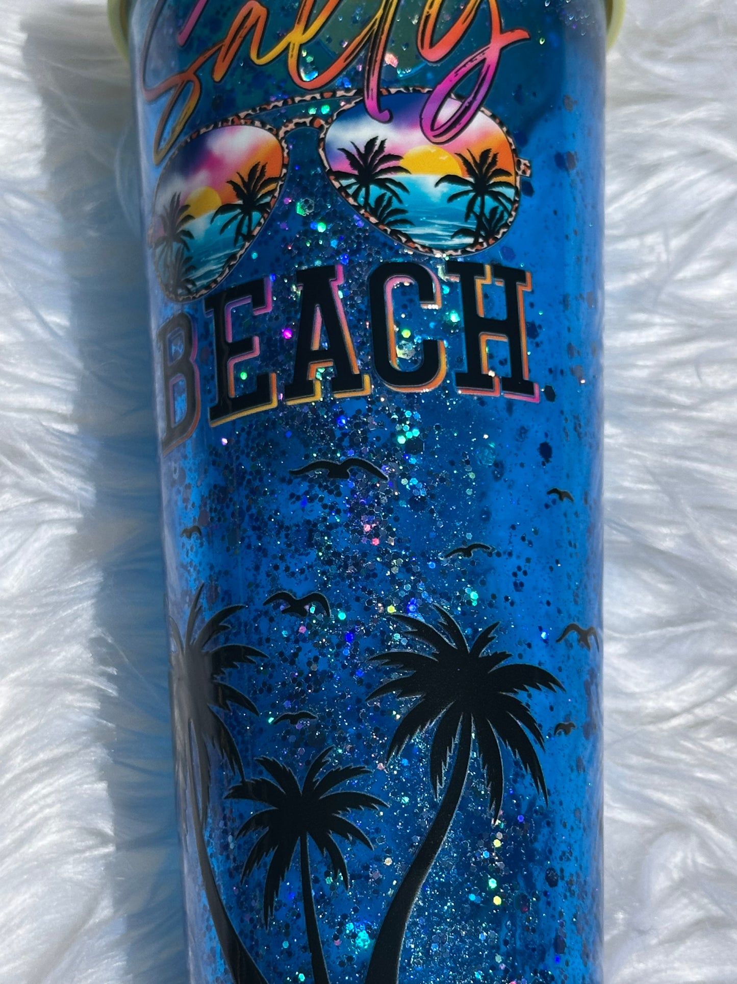 Beach snowglobe