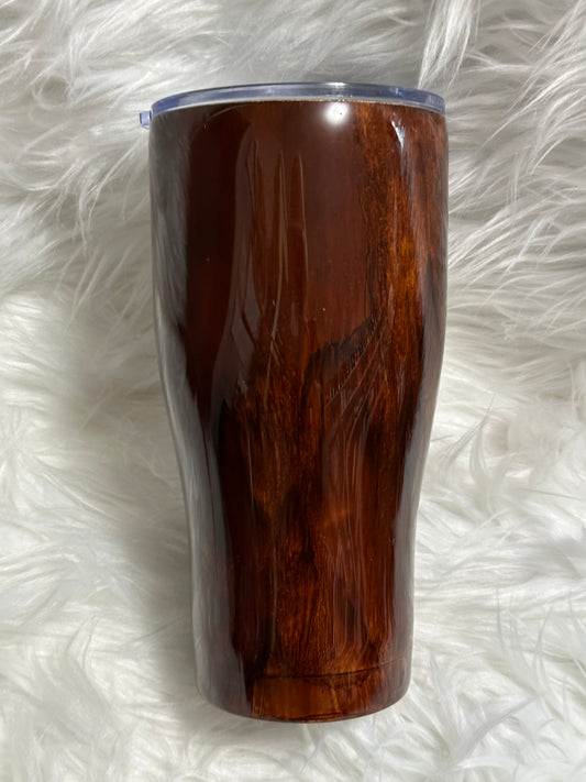 Wood grain tumbler