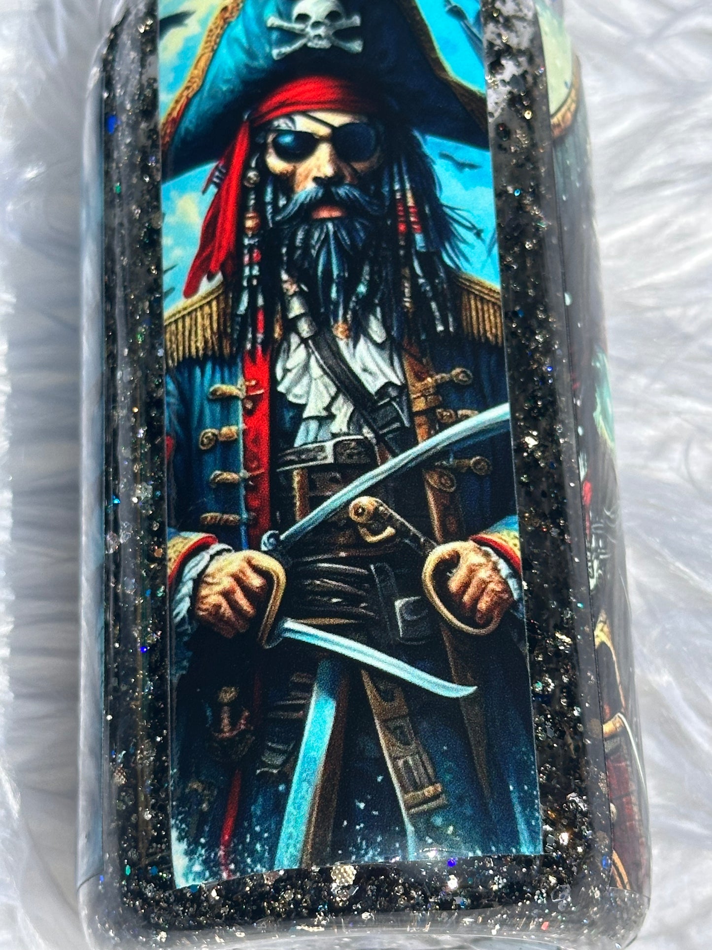 Pirate snowglobe tumbler