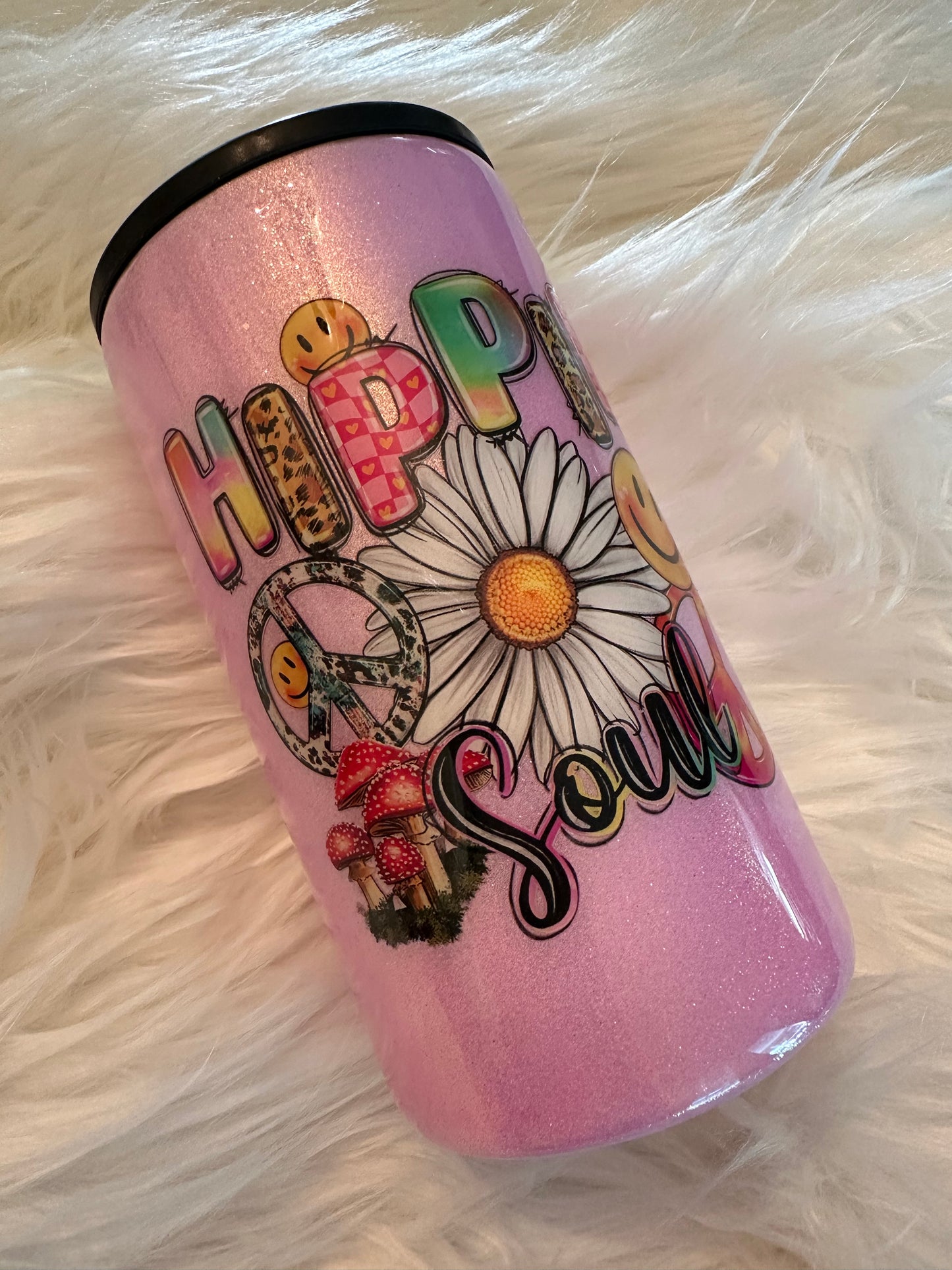 Hippie can/bottle holder/cup