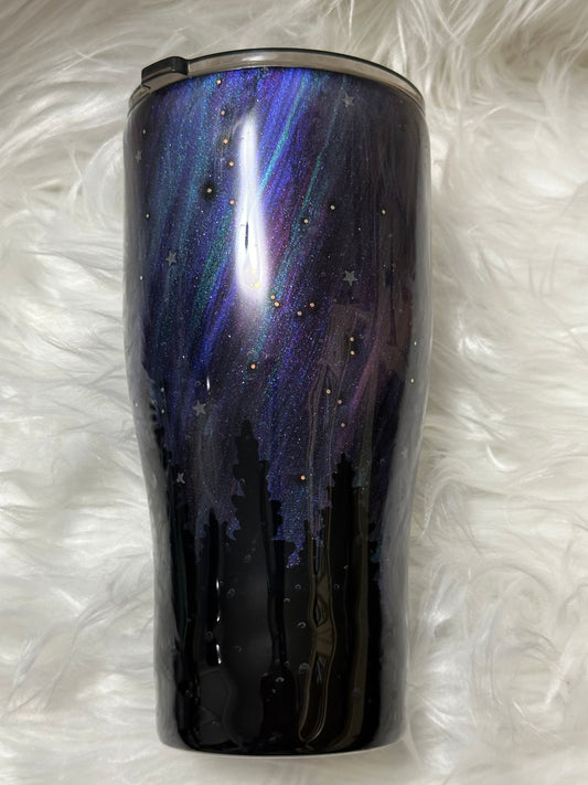 Northern lights tumbler