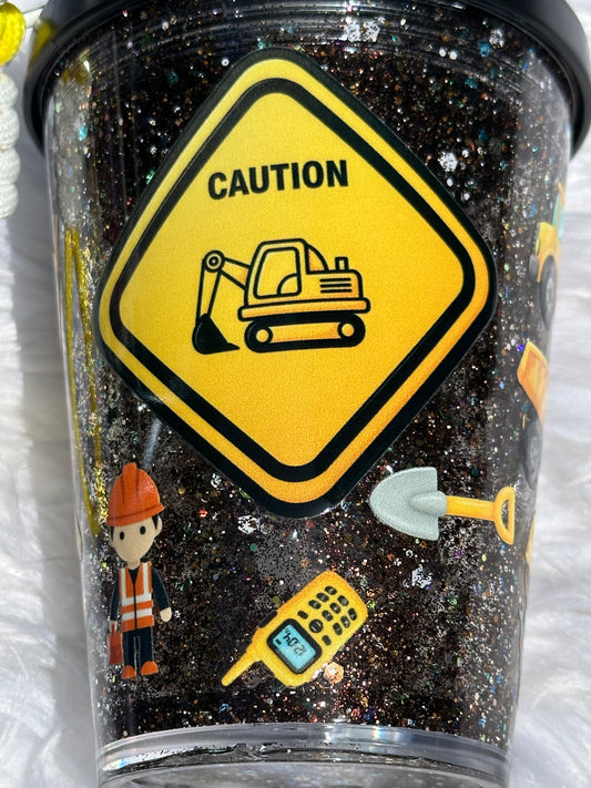 Construction snowglobe
