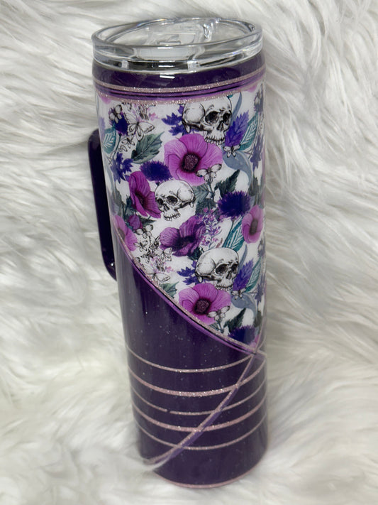 Flower skull Tumbler