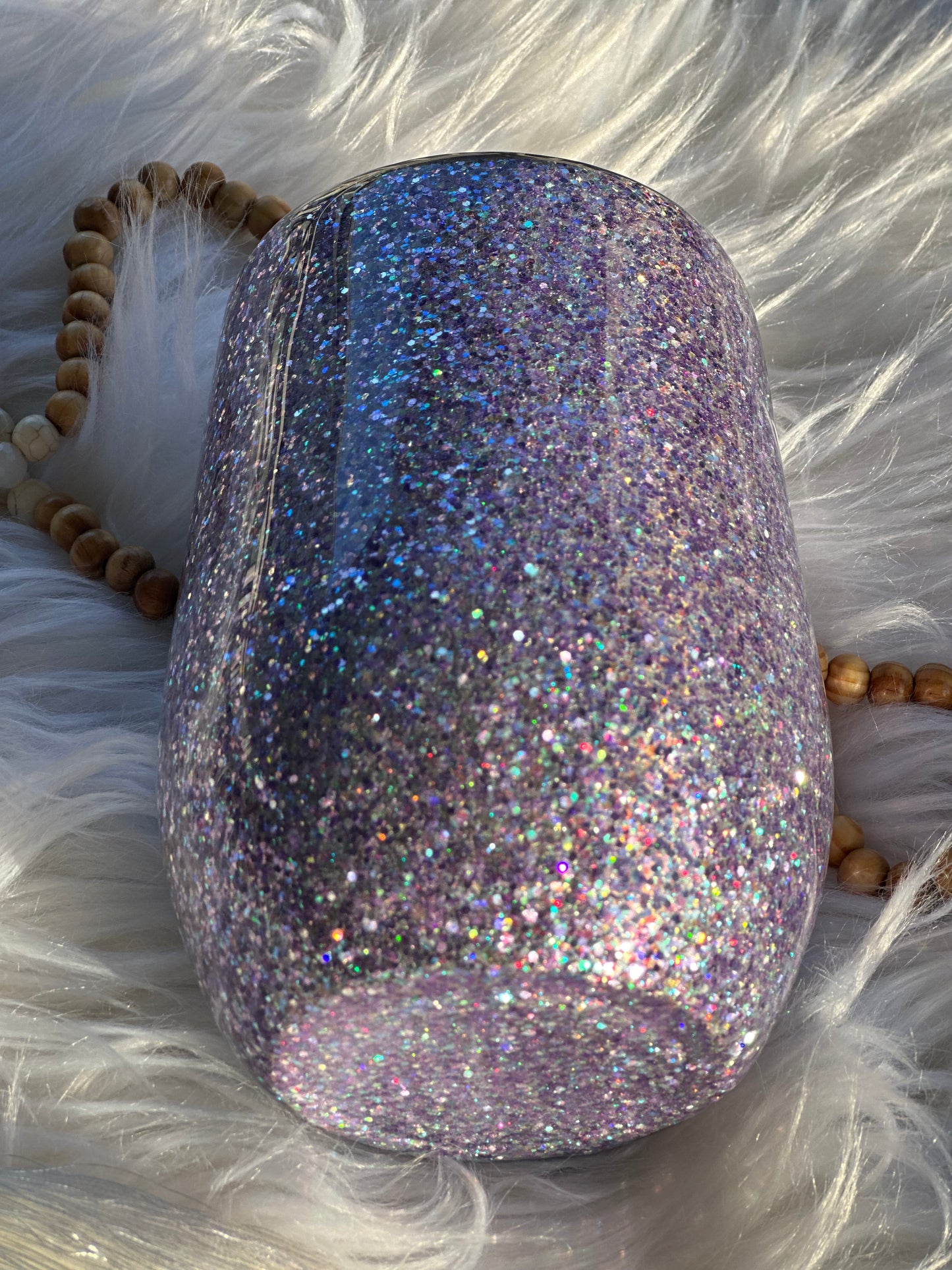 Glitter wine tumbler