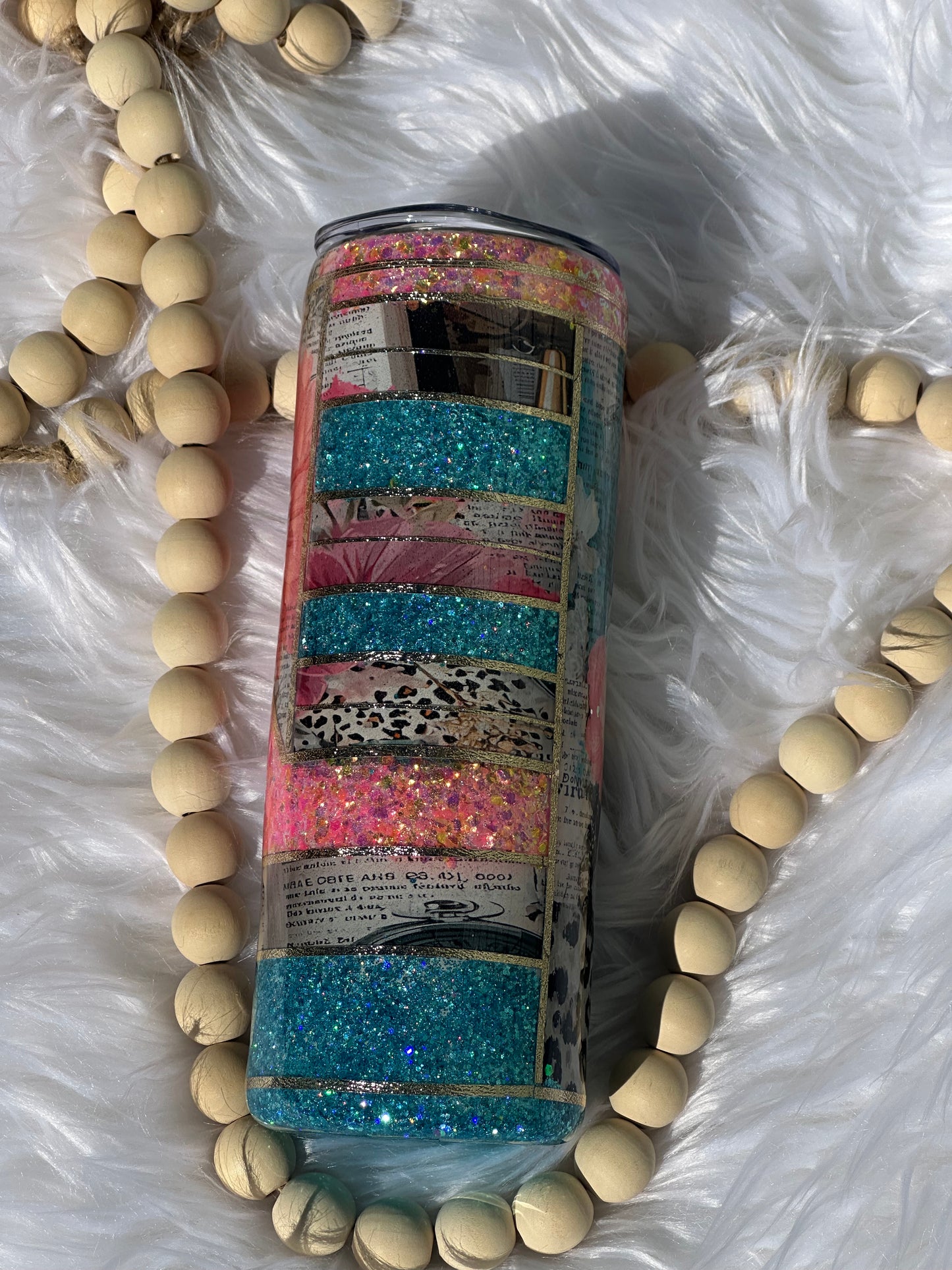 Daisy glitter Tumbler