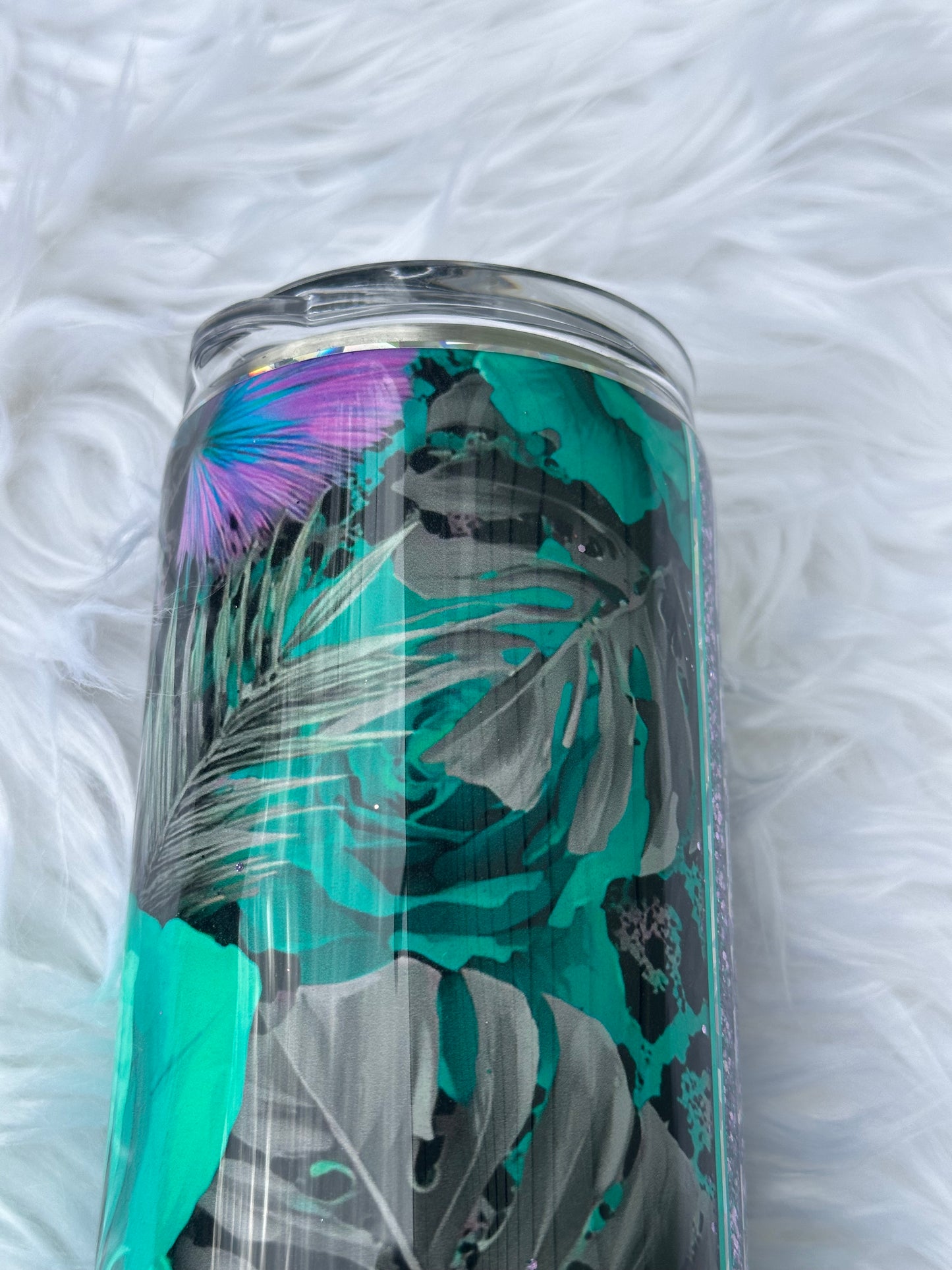Turquoise Rose Tumbler