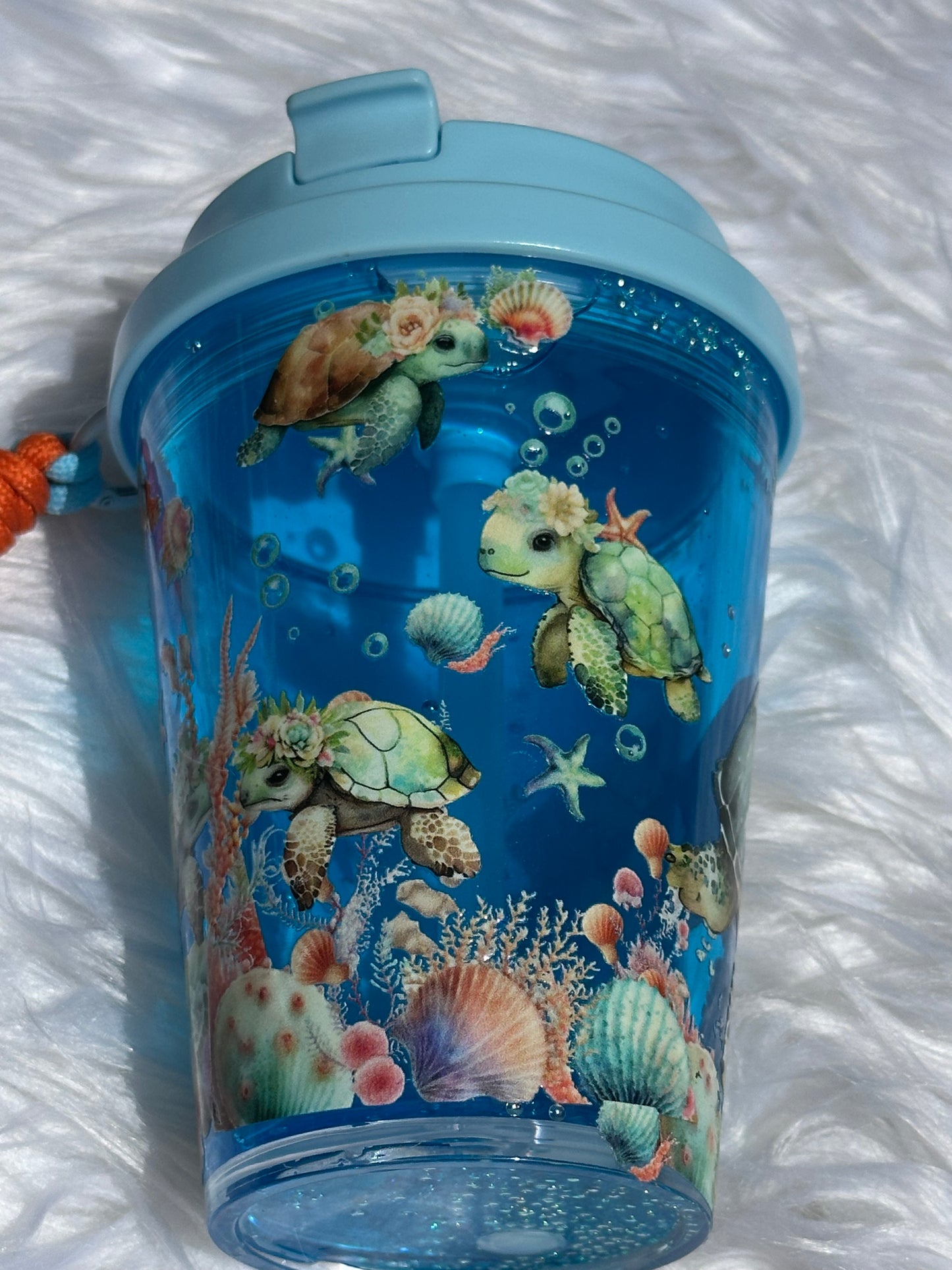 Baby Turtle ocean snowglobe Tumbler