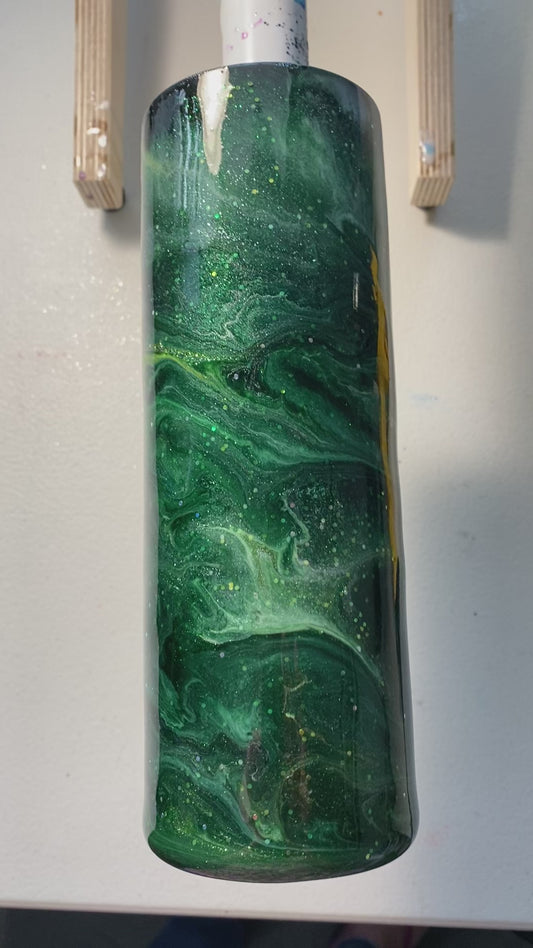 Dark green swirl